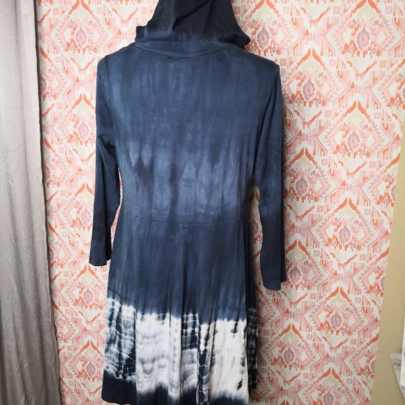 Soft Surroundings Small Tie-Dye Tunic Dress Blue - Picture 5 of 8